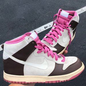 2008 Nike Dunk High White Chocolate Pink Travis 11
